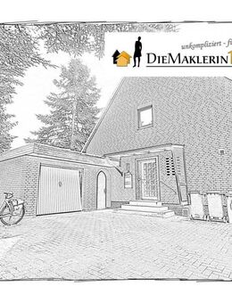 Stylisch! Retro! Besonders! - Top renovierte Mansardenwohnung mit Balkon in zentraler doch ruhiger Lage - Bassum