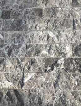 Marmor Dark Grey Verblender bossiert 5x15x1,7cm zum Bestpreis 40€/qm - Buseck