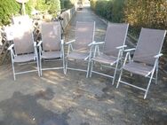 Merxx Gartenstühle Klappfunktion Top Gebraucht für Garten Innenräume Wiese 6 Stuhle - Neunkirchen (Sand)