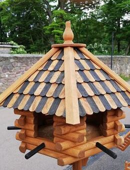 Vogelhaus 6-eckig groß mit schwarz-hellen Dachziegeln NEU - Eisleben (Lutherstadt)