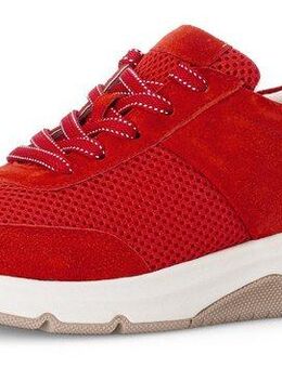 Gabor Rollingsoft Keilsneaker, Freizeitschuh, Halbschuh, Schnürschuh, Logoschriftzug an der Ferse