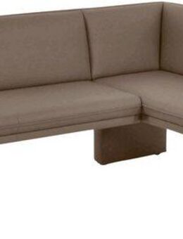 K+W Komfort & Wohnen Eckbank, mit Sattlernaht und schmaler Kufe, langer Schenkel rechts oder links