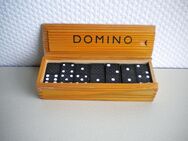 Domino-Spiel in Holzkiste,Alt - Linnich