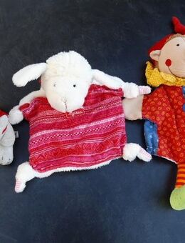 SIGIKID Handpuppe Kasperl 6,- Leseratte Leslie Schlüsselanhänger 12,- Schnuffeltuch Schmusetuch Kuscheltuch Schnuggi Schaf/Lamm 12,- - Flensburg