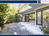 Urbanes Naturidyll: Lichtdurchflutete Terrassenwohnung mit Garage, Sauna und Pool - Düsseldorf