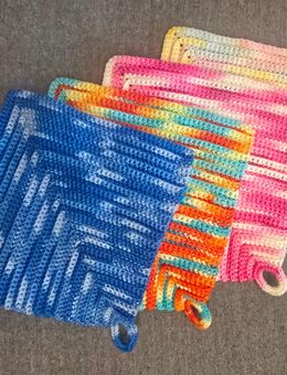 Topflappen dick bunt 19x19cm - Dillingen (Donau)