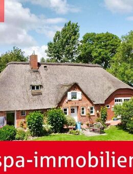 Reetdachanwesen mit Einliegerwohnung auf Eiderstedt. Ideal für Naturliebhaber und Pferdefreunde. - Witzwort