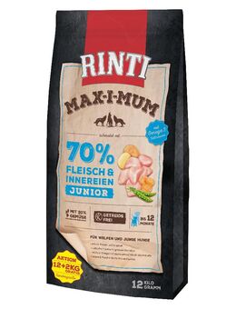 2 kg gratis! 14 kg RINTI Max-I-Mum - Junior Huhn