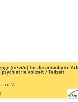 Sozialpädagoge (m/w/d) für die ambulante Arbeit in der Sozialpsychiatrie Vollzeit / Teilzeit - Hamburg