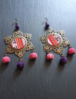 Wunderschöne Ohrringe im Ethno Stil - München