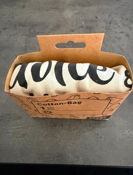 Coole Baumwolltasche (Cotton-Bag) in schwarz/weiss, Neu - Lottstetten