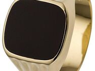 JOBO Fingerring, 585 Gold mit Onyx