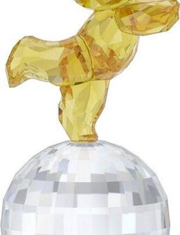 Swarovski Dekofigur Kristallfigur Discokugel Kris Bär auf in die Disco (1 St), Swarovski® Kristall