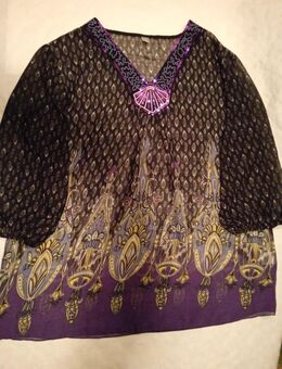 Dünne festliche durchsichtige knitterfreie Bluse Gr. 48-50, 100% Polyester, für jeder Alter und Saison, neu. - Eggenfelden