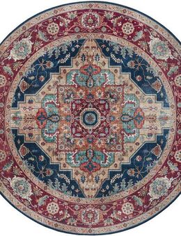 HANSE Home Teppich Sylla, rund, Höhe: 5 mm, Orientalisch, Orient, Vintage, Wohnzimmer, Schlafzimmer, Esszimmer
