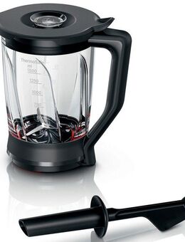 BOSCH Mixaufsatz MUZ9MX2, Zubehör für VitaPower Series 2+VitaPower Series 4 Standmixer, aus Glas, geeignet für Bosch Küchenmaschinen MUM9….