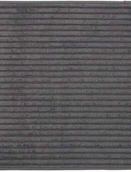 Gözze Badematte Berlin, Höhe 7 mm, rutschhemmend beschichtet, fußbodenheizungsgeeignet, Polyester, rechteckig, Badteppich, Uni Farben, Cord Optik, waschbar