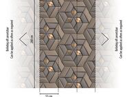 living walls Fototapete Metropolitan Stories. Travel Styles. 3D-Tapete, glatt, gemustert, matt, neutral, (1 St), Fototapete 3D-Effekt Grafisch Metallic-Effekt Designtapete Tapeten