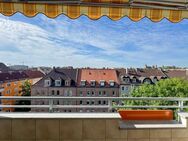 Über den Dächern der Stadt mit Blick auf die Burg - Nürnberg