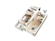 Moderne 2-Zimmer Neubauwohnung mit Balkon - Neubau - 1.1.2 - Ulm