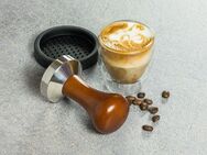 Buddy's Tamper Buddy´s Bar - Barista Edition, Premium, Kaffee Verdichter, rostfreier Edelstahl, Holzgriff