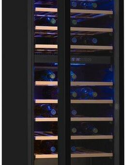 exquisit Weinkühlschrank WS2-78-GTE-160G, für 78 Standardflaschen á 0,75l,Digitale Temperaturanzeige