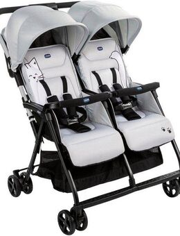 Chicco Zwillingsbuggy OHlalà Twin, Silver Cat, Zwillingskinderwagen