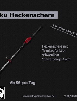 [VERMIETUNG] Einhell Akku Heckenschere mit Teleskopfunkion Garten Heimwerken - Magdeburg