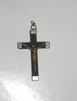 Altes Kreuz, Jesus, Lourdes, Holz / Metall - Büdelsdorf