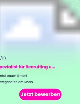 HR Spezialist für Recruiting und Personalmarketing (m/w/d) Tübingen-Stuttgart oder Ludwigshafen - Tübingen