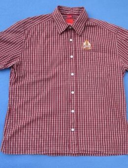 NEU * Sportiv * Freizeit * Business * Karo * Kurzarm * Hemd "S.Oliver" Gr. 40, 41- 42/ M- L * dunkel- bordaux- wein- rot * schwarz * weiß * - Riedlingen Zentrum