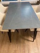 Esstisch Schreibtisch grau Keramik Optik in 28329