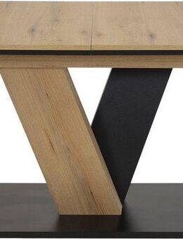 HELA Essgruppe WESER, (7-tlg), Säulentisch 140-180x90 cm, Stuhl mit Federkorb, 140 kg belastbar