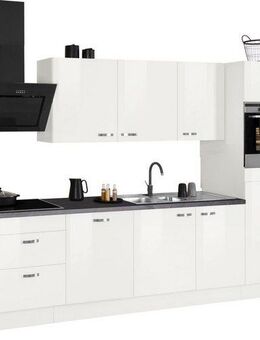 OPTIFIT Küchenzeile Cara mit Hanseatic E-Geräten, Breite 400 cm, Induktionskochfeld, Soft-Close-Funktion, Vollauszüge