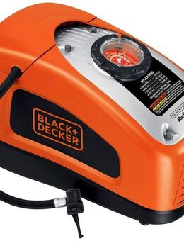 Black + Decker Kompressor ASI300, max. 11 bar, 160 PSI, 12V/230V, 3 Ventile, dig. Druckeinst.