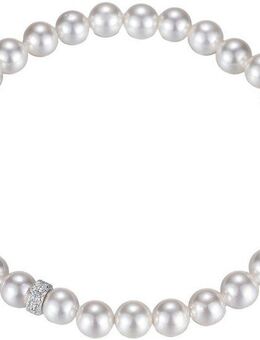 Firetti Perlenarmband Schmuck Geschenk Silber 925 Armschmuck Armkette Rondell, mit Zirkonia (synth), mit Amazonit- oder Muschelperlen