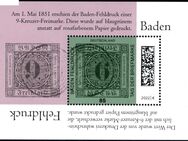 BRD: MiNr. 3719 Bl. 90, "Tag der Briefmarke: Baden-Fehldruck", pf - Brandenburg (Havel)