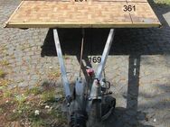 Plattformanhänger 1000kg ca 361 x 201 ( 169 Deichsel) ideal für TINY House, Quad- Zweirad-Maschinentransporter gebr., ohne Papiere (Wilk 400 BJ 86) - Schotten Zentrum