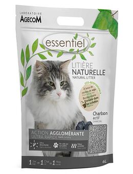 Essentiel Natural Katzenstreu Aktivkohle - 6 L