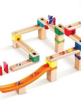 Hape Kugelbahn Rasante Murmelbahn mit Domino