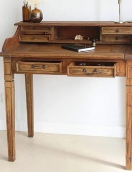 Exklusiver Sekretär im Antik Look aus Mahagoni holz, Handmade - Hambuch