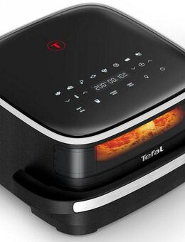 Tefal Heißluftfritteuse Easy Fry XL Surface mit Pizzabackfunktion, kompaktes Design, 2200 W, Extra-Crisp-Technologie, spart Zeit und Energie, Sichtfenster, FW4018