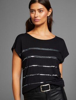 Laura Scott T-Shirt ärmellos, hüftlang, mit glitzernden Pailletten - NEUE FARBEN