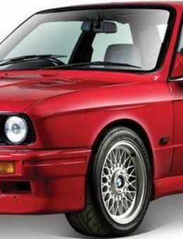 Bburago Sammlerauto BMW M3 (E30) 88, rot, Maßstab 1:24