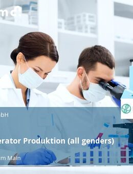 CGMP Operator Produktion (all genders) - Frankfurt (Main)