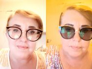 Photochrom Antiblaulicht Brille Cat Eye Leopard Rahmen Katzenauge Retro - ohne Dioptrien neu - Rheine