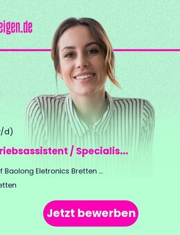 Vertriebsassistent / Specialist Sales (m/w/d) - Bretten
