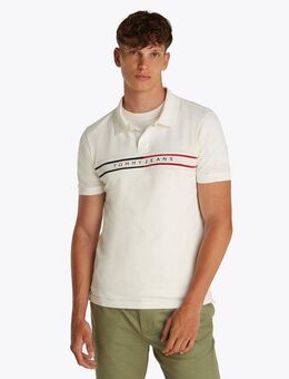 Tommy Jeans Poloshirt TJM SLIM CHEST FLAG POLO Mit Rundhalsausschnitt