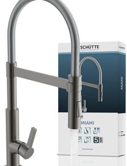 Schütte Spültischarmatur MIAMI energiesparende Cold-Start-Funkt., 360° schwenkbar, 2-fach verstellbar