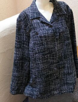 Jacke, Gr. 48, #schwarz-weiß-grau, #Meine Größe - Strukturstoff - wie neu - Pfaffenhofen (Ilm) Zentrum